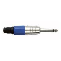 6.3 mm. Jackplug mono, Nickel housing