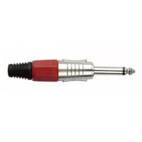 6.3 mm. Jackplug mono, Nickel housing